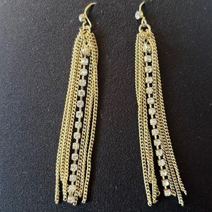 gold chain earrings